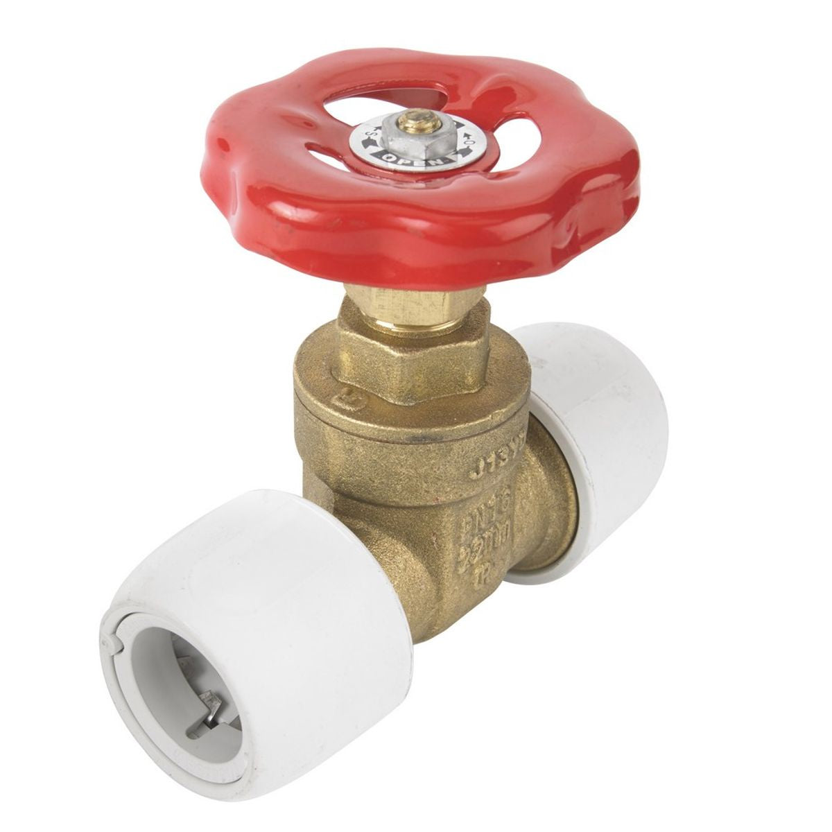 Hepworth HX35 Hep20 22mm Inline Brass Gate Valve White HX35/22
