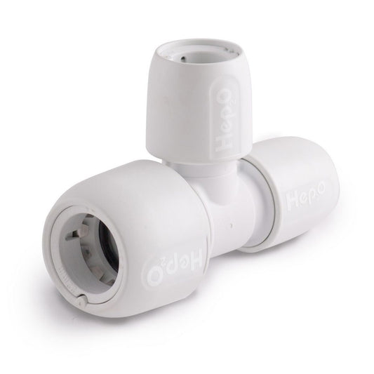 Hepworth HD14 Hep2o 22mm x 15mm x 15mm End Branch Tee White HD14/22