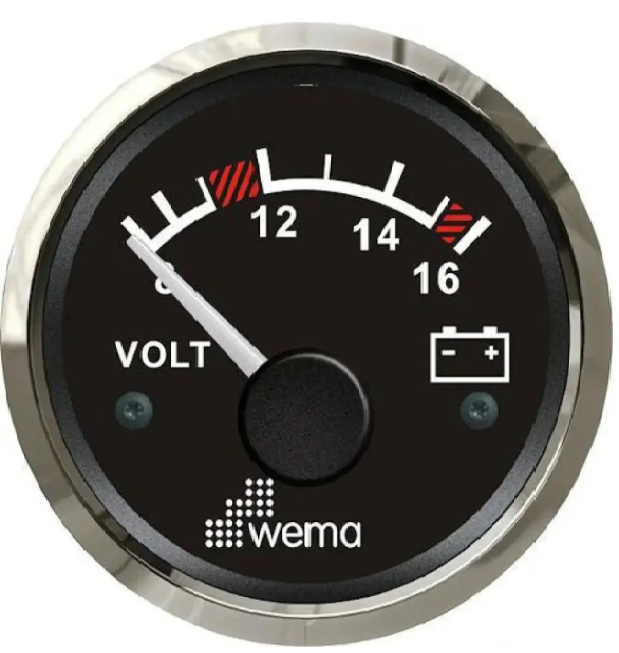 Wema Analogue Voltmeter Gauge 12v 110630