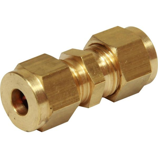 Brass Straight Coupling 1/4" x 6mm