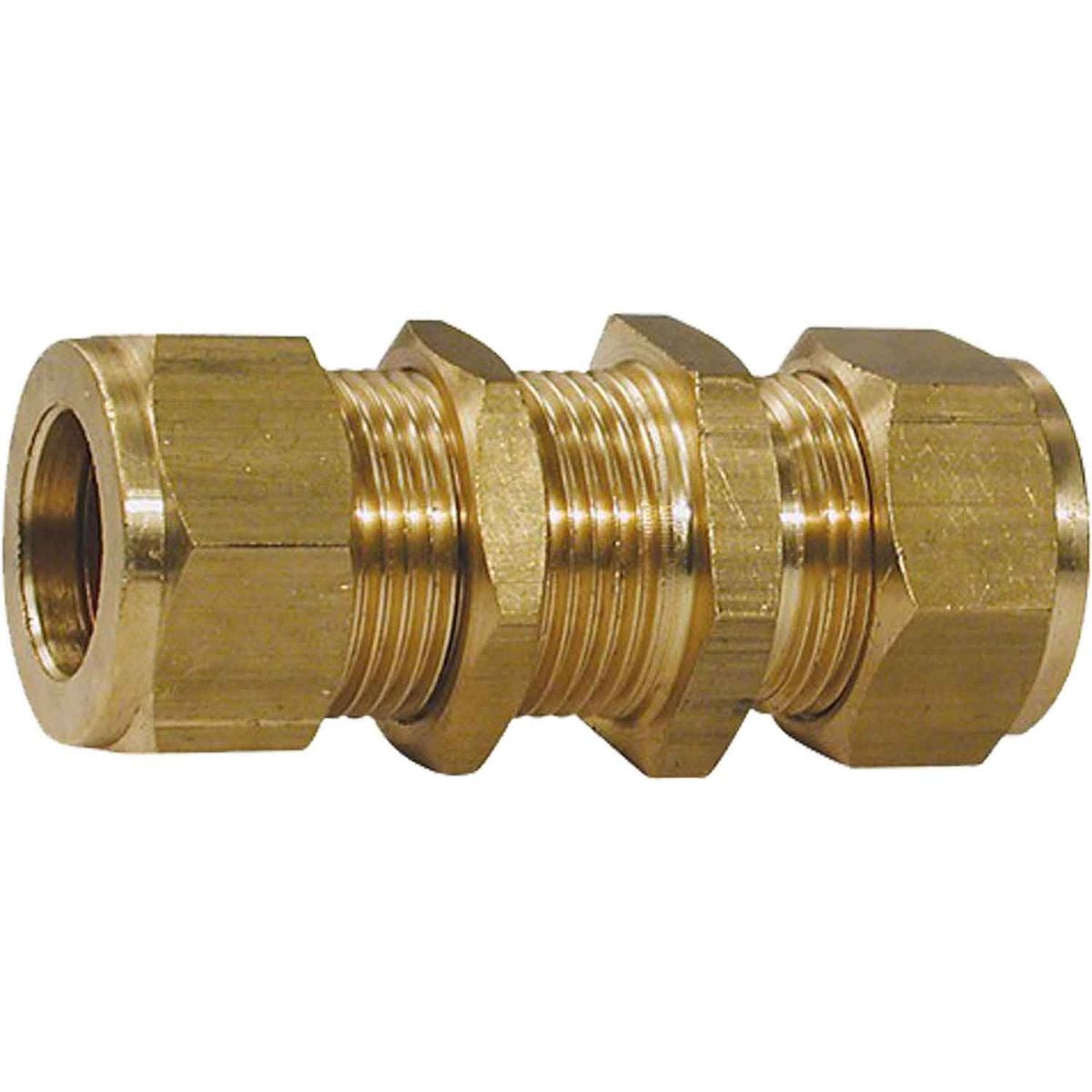 Bulkhead Coupling 3/4in Tube x 3/4in Tube (Max 1/2in B/head)  1-17560