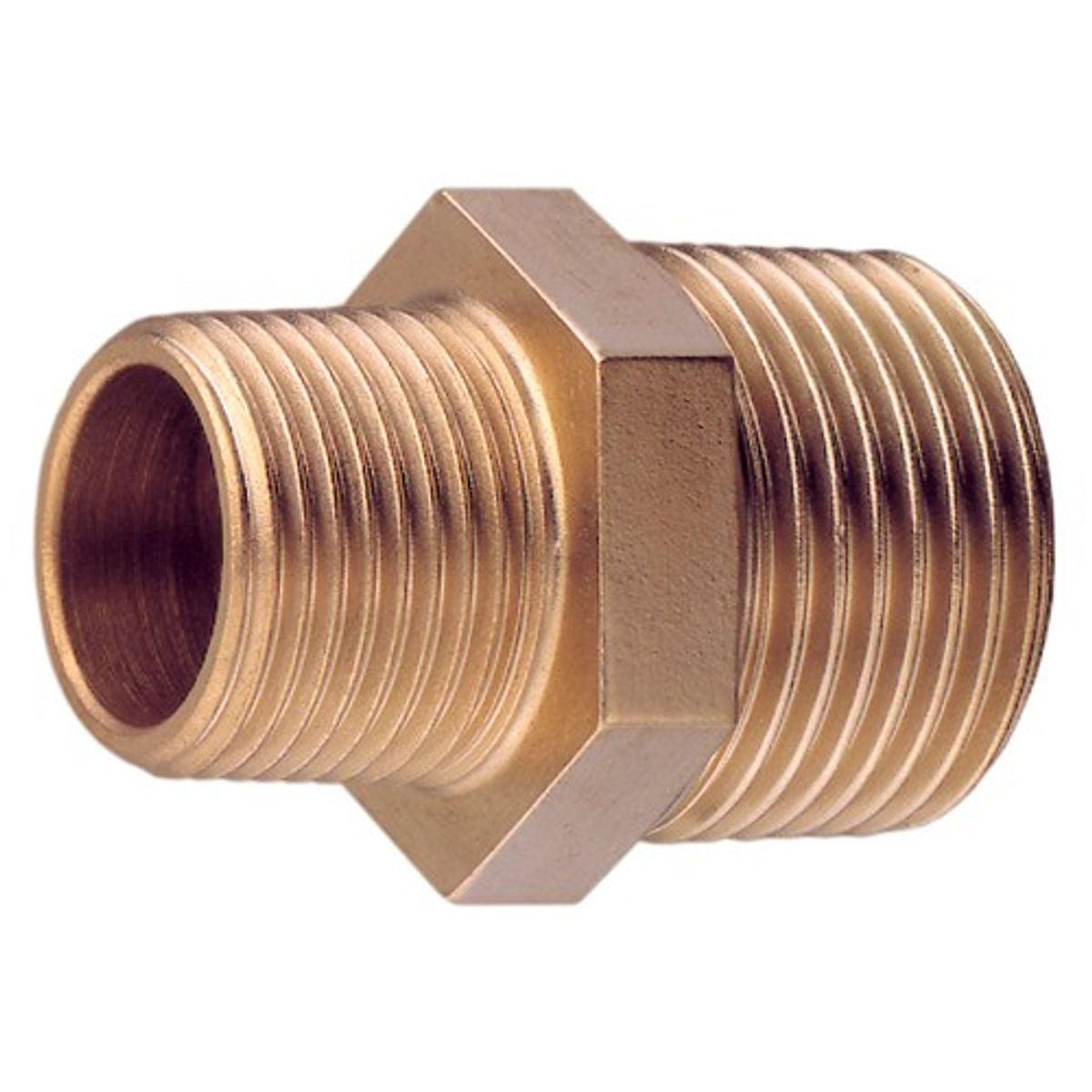 UNEQUAL NIPPLE BRONZE 1/2in -3/8inBSPT 1-78231