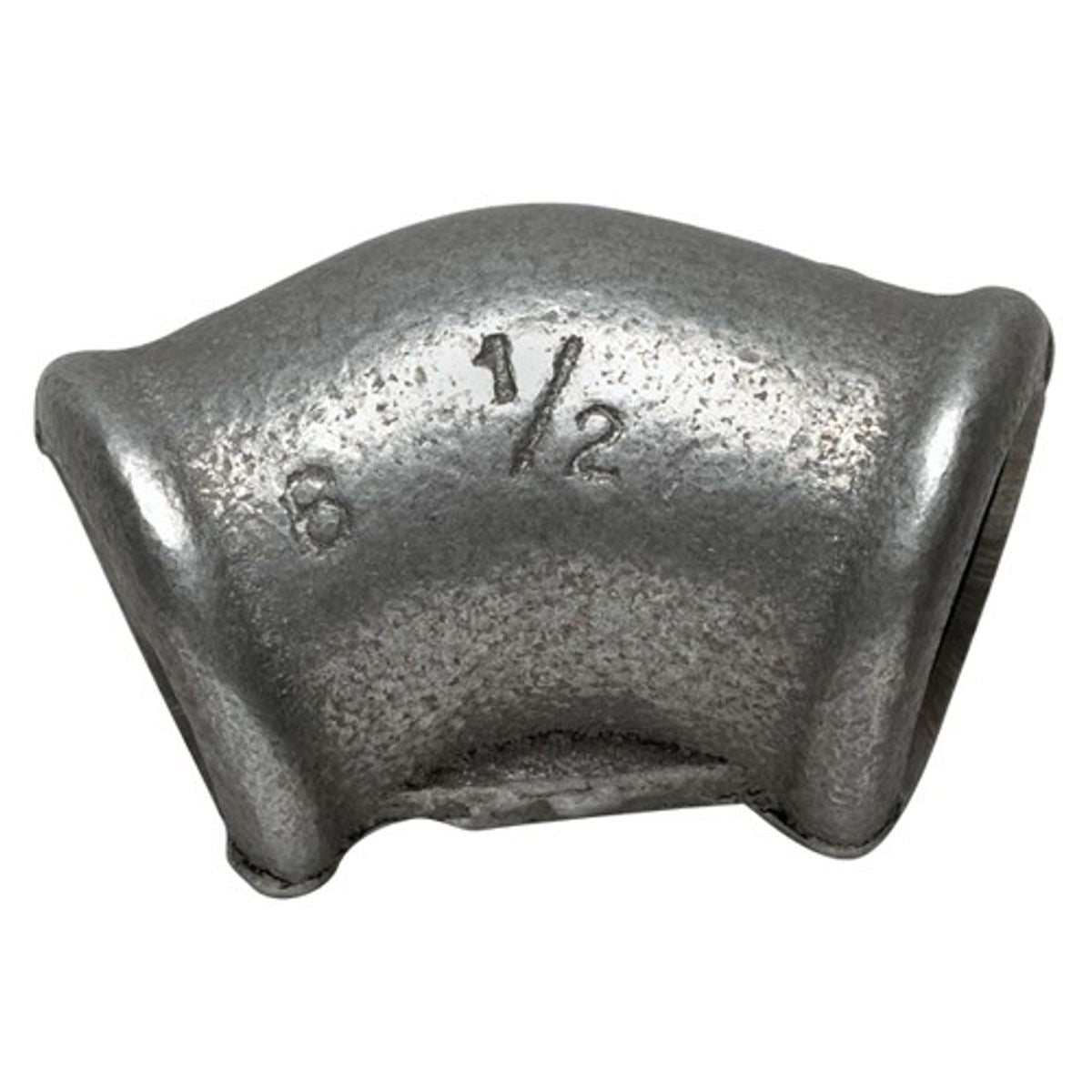 BLACK IRON 45 DEGREE F/F ELBOW 1 1/2inBSP GALV. N-01115G