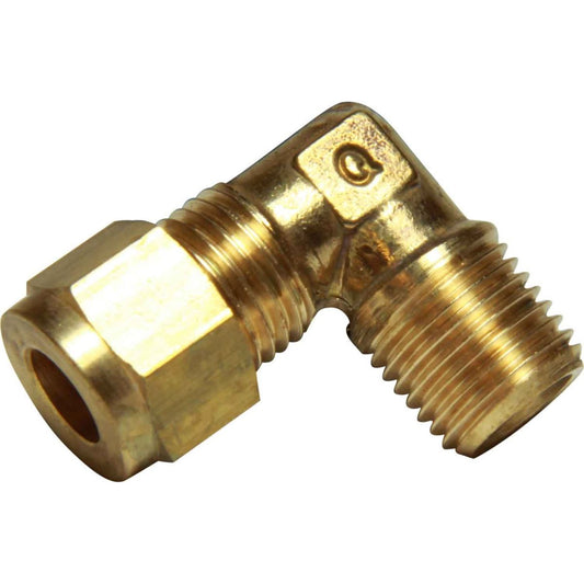 AG Brass Male Elbow Coupling 5/16" x 1/4" BSP Taper 1-18550