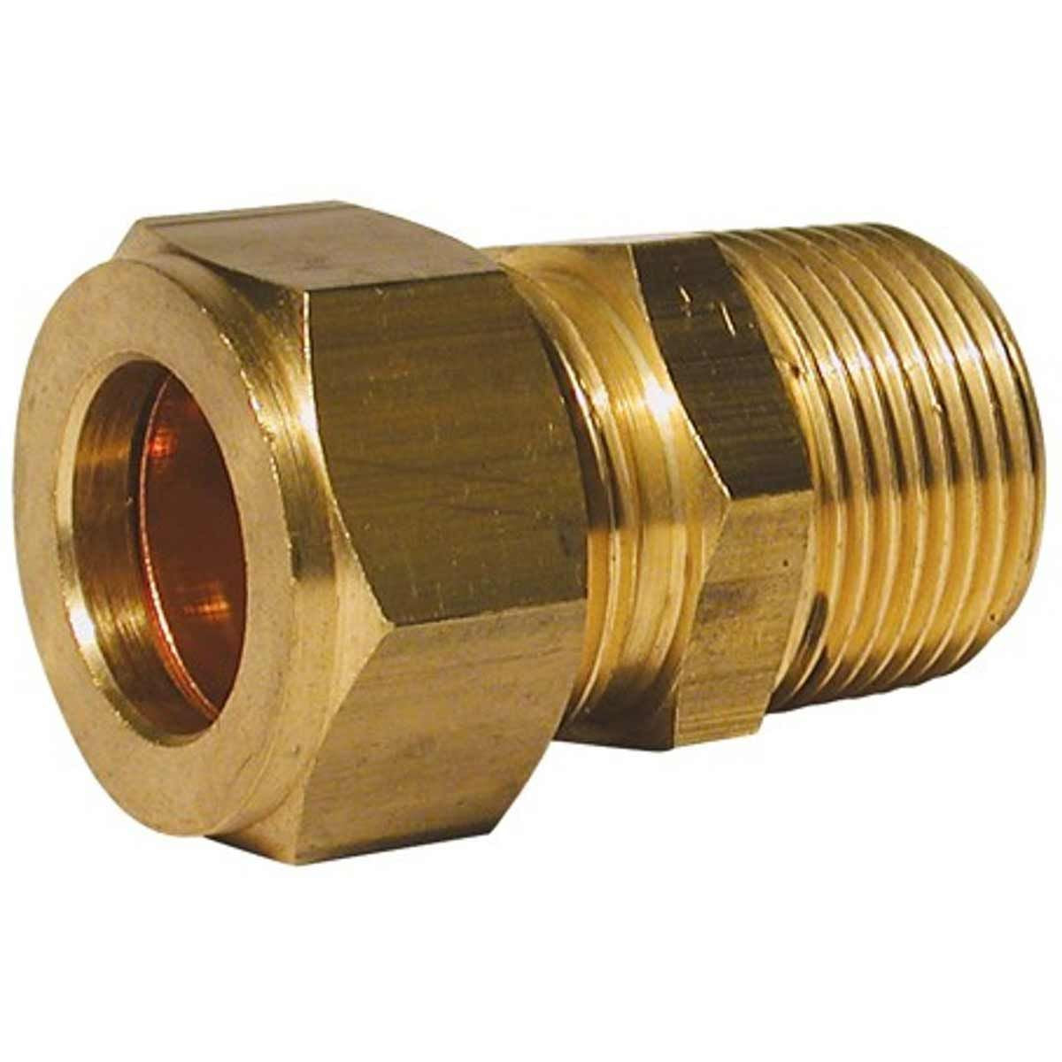 Male Taper Stud Coupling 1/4in Tube x 3/8in BSPT 1-14070