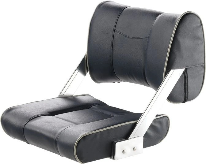 FERRY Helm seat with adjustable backrest, cobalt blue with grey white seams CHTBSB