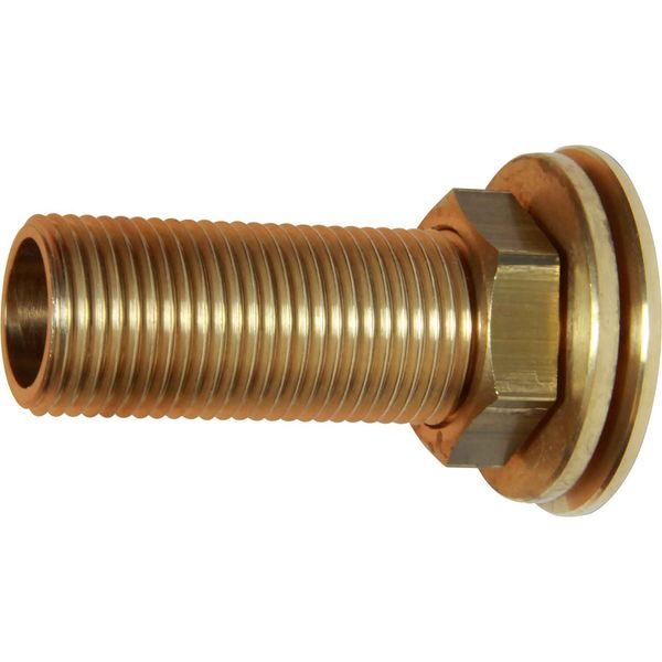 Maestrini Brass Skin Fitting (Flat, 1/2" BSP, 62mm Long) 403023