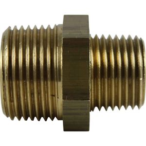 Maestrini Brass Reducing Nipple (3/4" BSPT Male to 1/2" BSPT Male) 407623