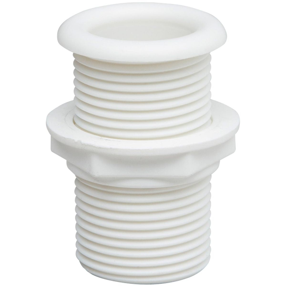 PLASTIC TRANSOM SOCKET 75mm DIA 1.25 BSP WHT 6-22925