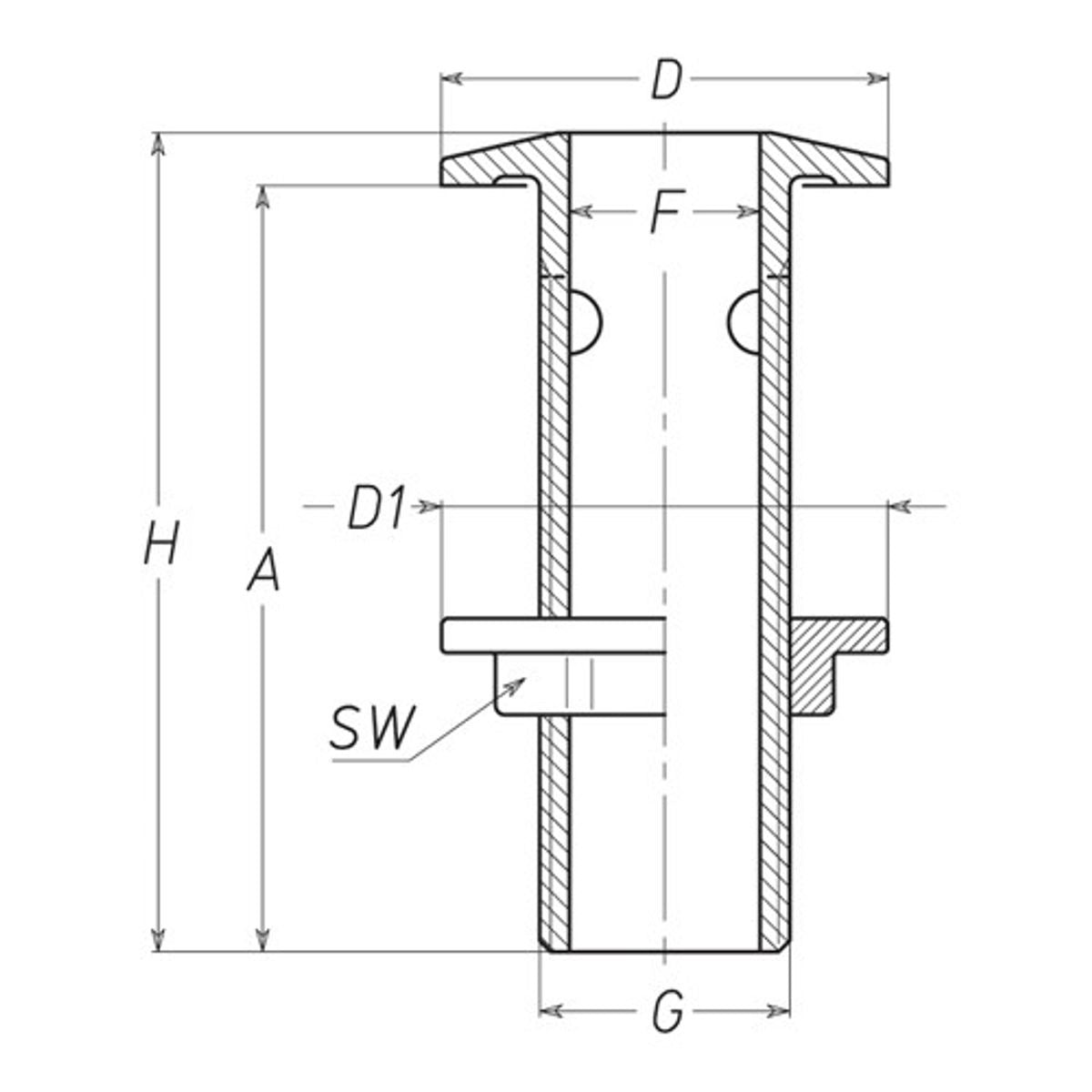 LONG SKIN FITTING BRONZE 1 1/2inBSP 2-70115