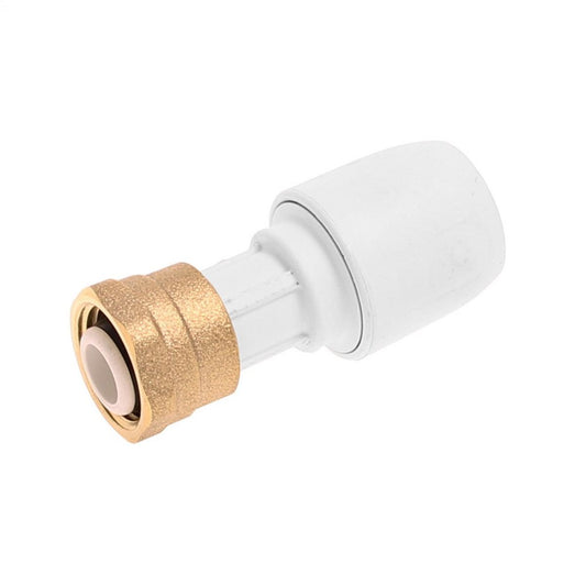 Hepworth HD25B Hep2o 15mm x 3/4in BSP Tap Connector White HD25B/15