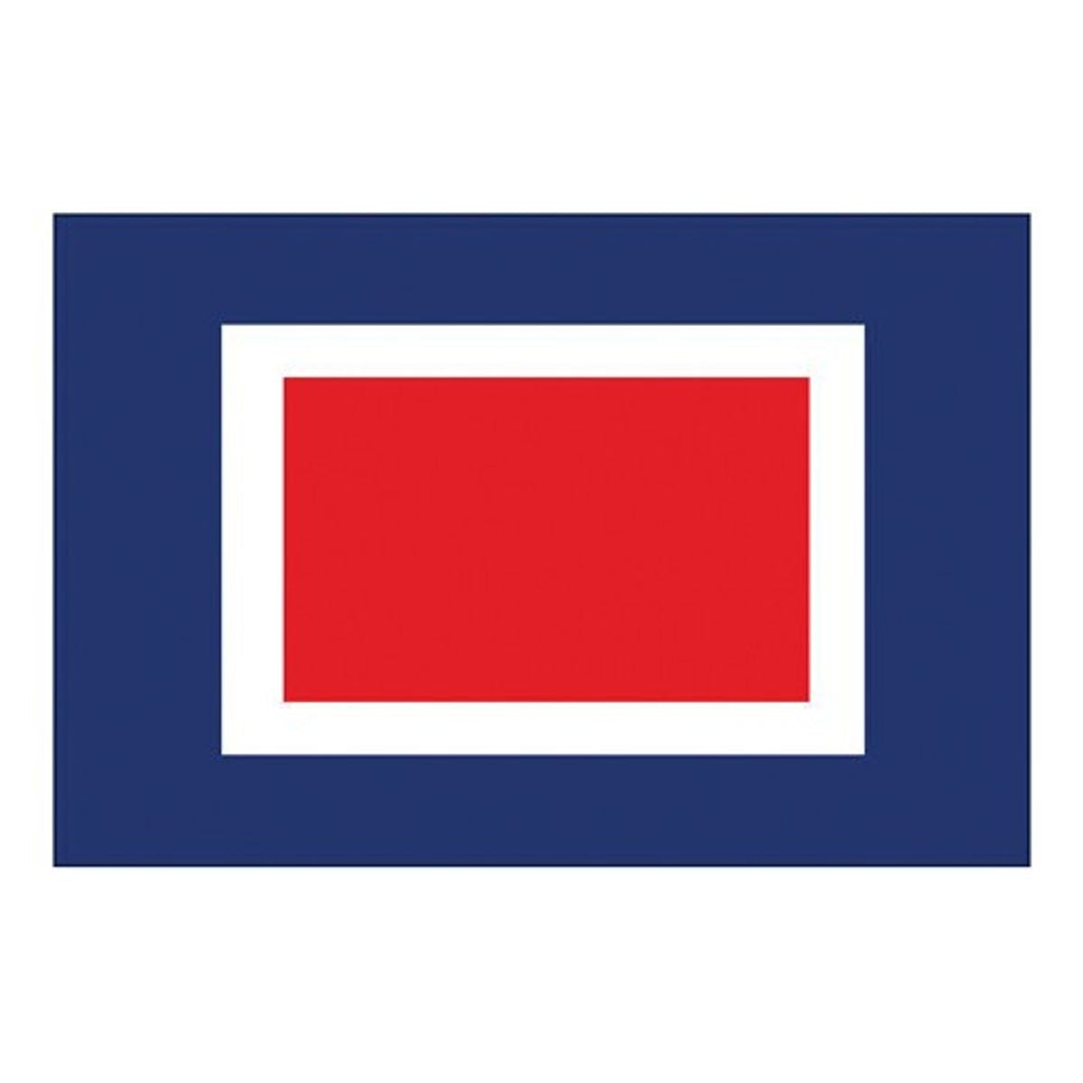 Flag International Code Signal W (30 x 45cm)