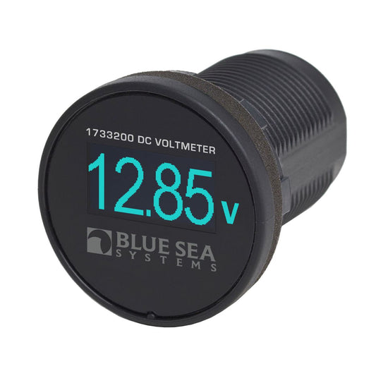 Blue Sea Mini OLED DC Voltmeter - Blue Screen