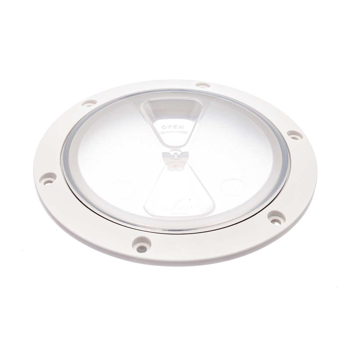 RWO Screw Inspection Cover 100mm Clear / White (with Seal)