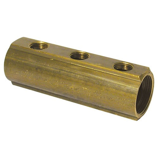 1inBSP BRASS MANIFOLD 5 x1/2inFEMALE SPURS 1-78953