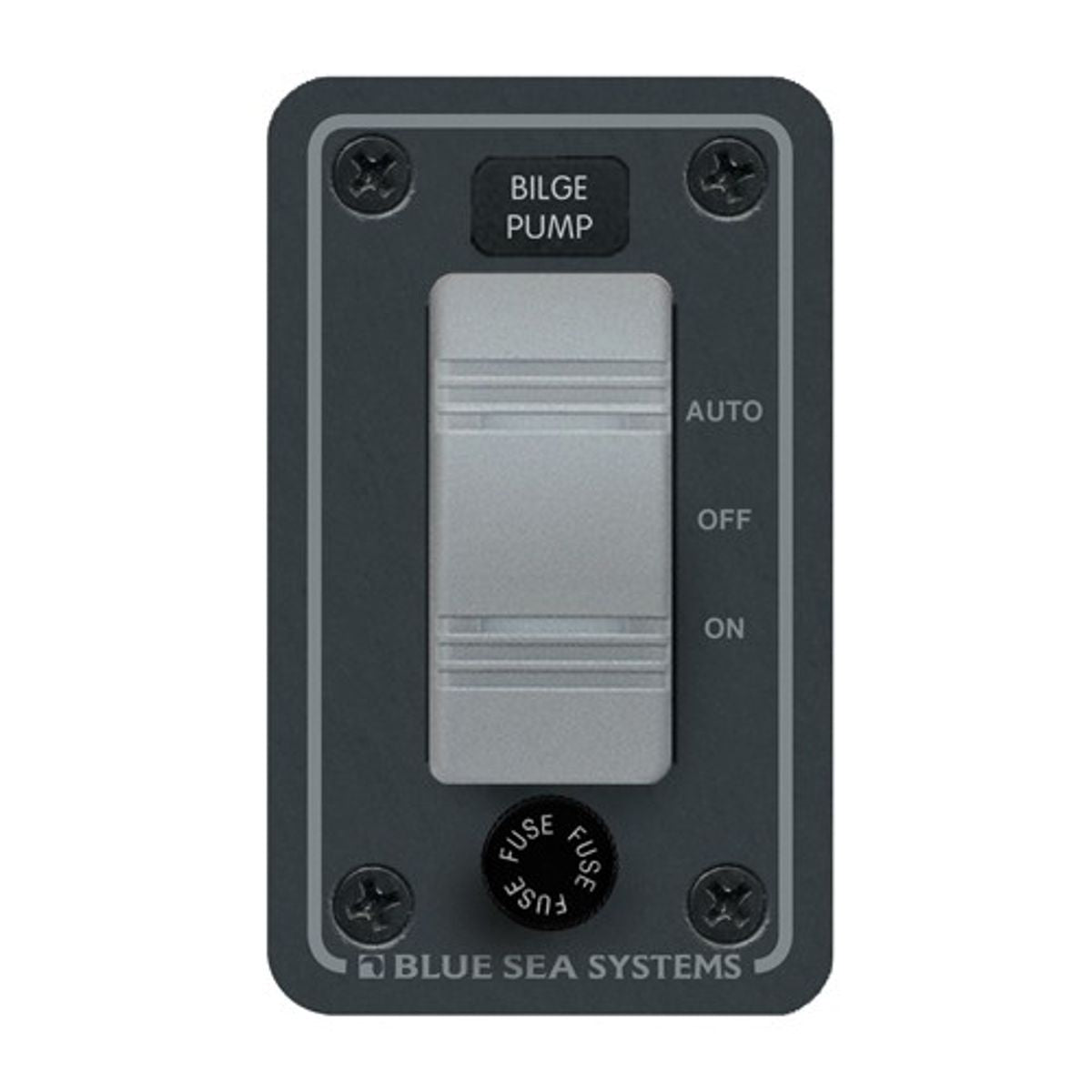 Blue Sea IP66 Waterproof Bilge Pump Panel Vertical Black