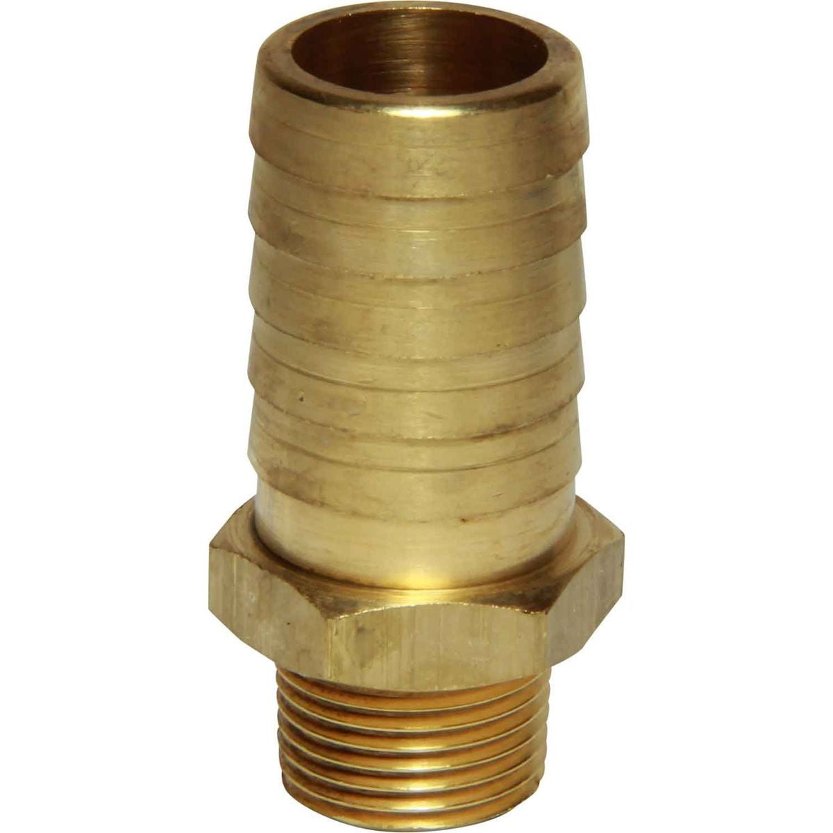 BRASS CONNECTOR 3/8inBSPT- 3/4in HOSE  1-76005