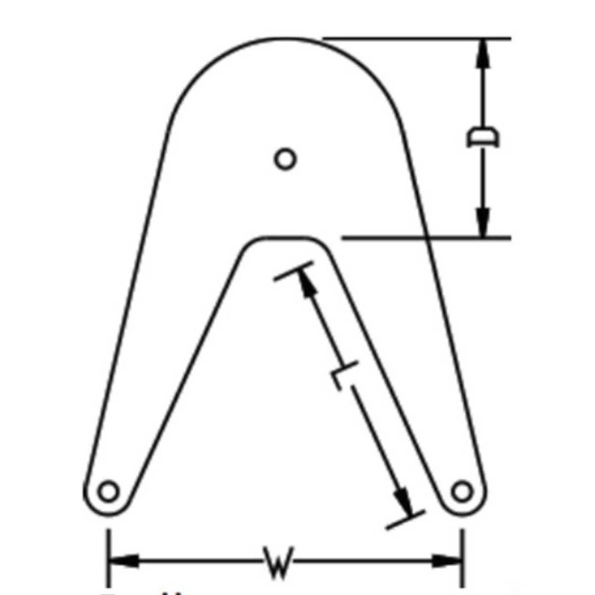 Anchor Bow Fender (31 x 20 x 48cm / White)