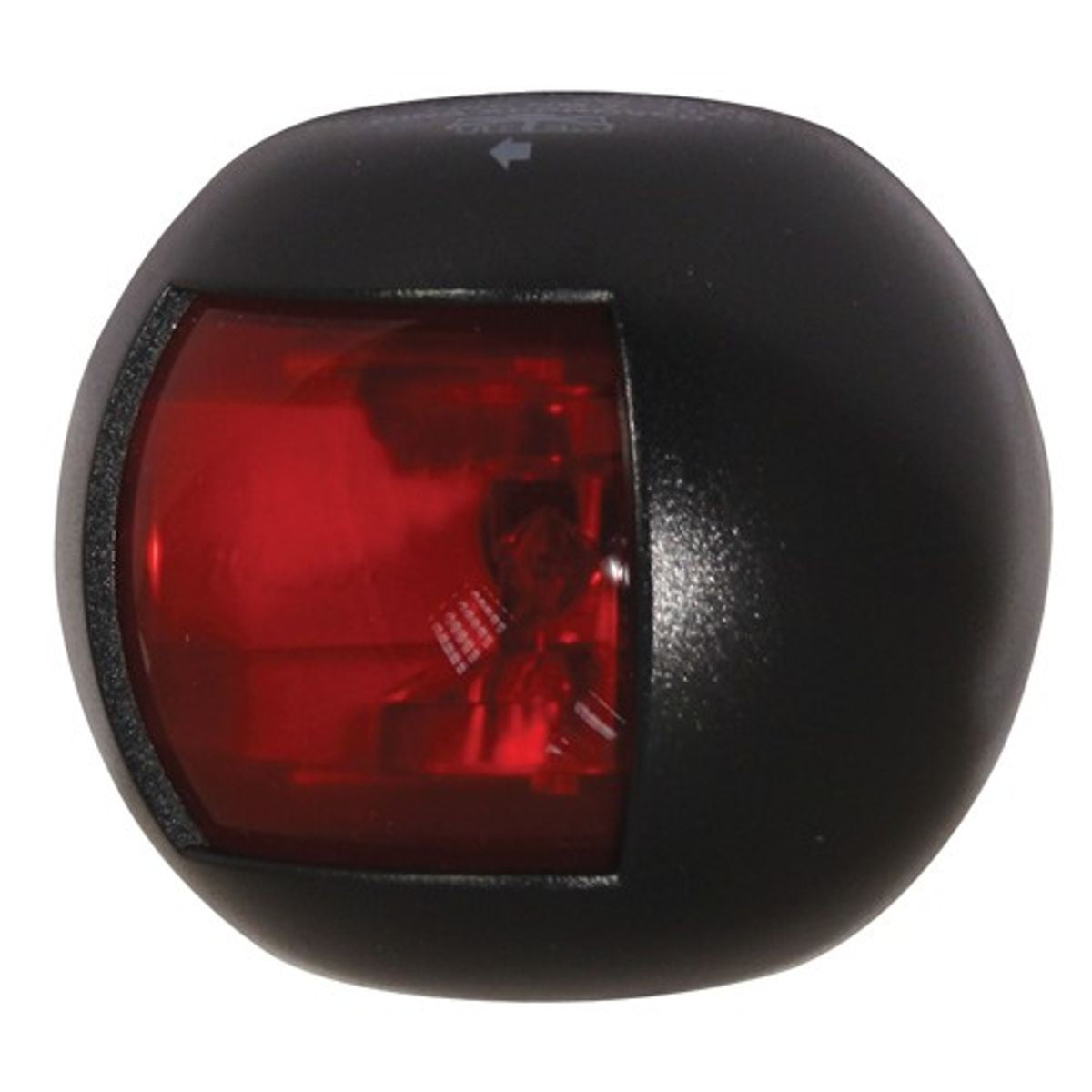 Trem Round LED Nav Light Port Black 12V (20m)
