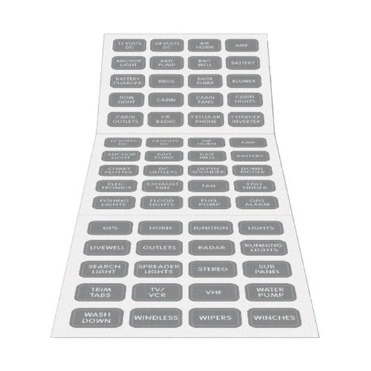 Blue Sea Small Format Label Kit (60) Grey