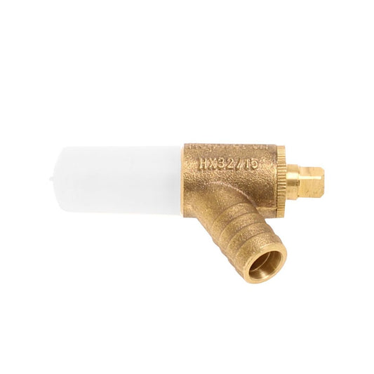 Hepworth HX32 Hep2o 15mm Spigot x Brass Drain Cock HX32/15