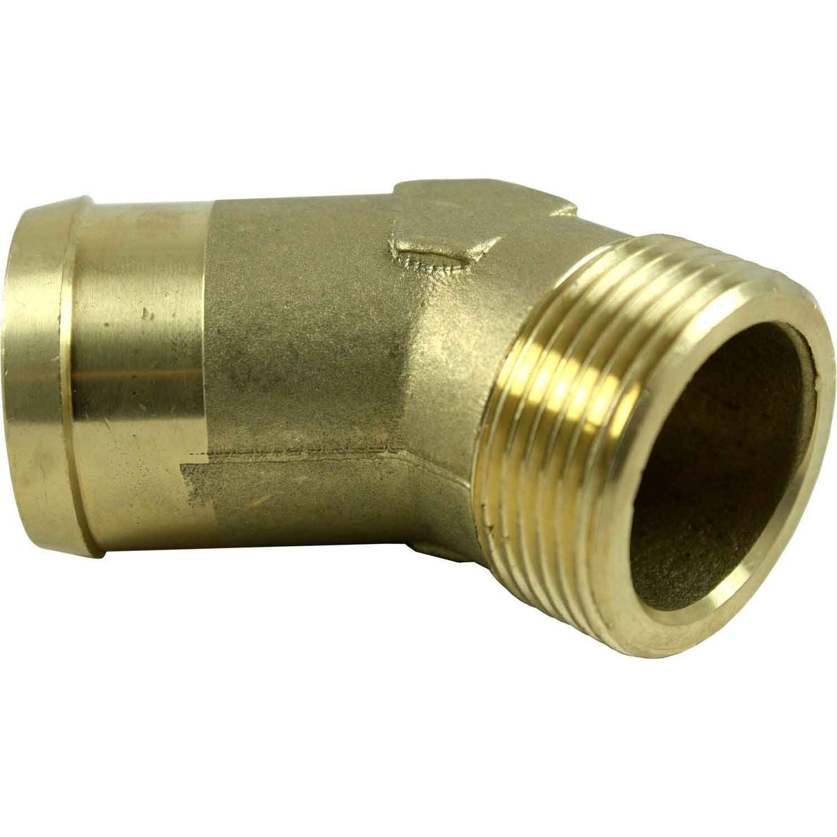 DZR 45deg CONNECTOR 1 1/4inBSP-1 1/2in HOSE 1-76814
