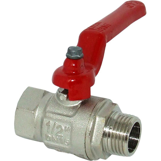 AG Lever Ball Valve PN50 1/2" BSP Male to Female 1-75110
