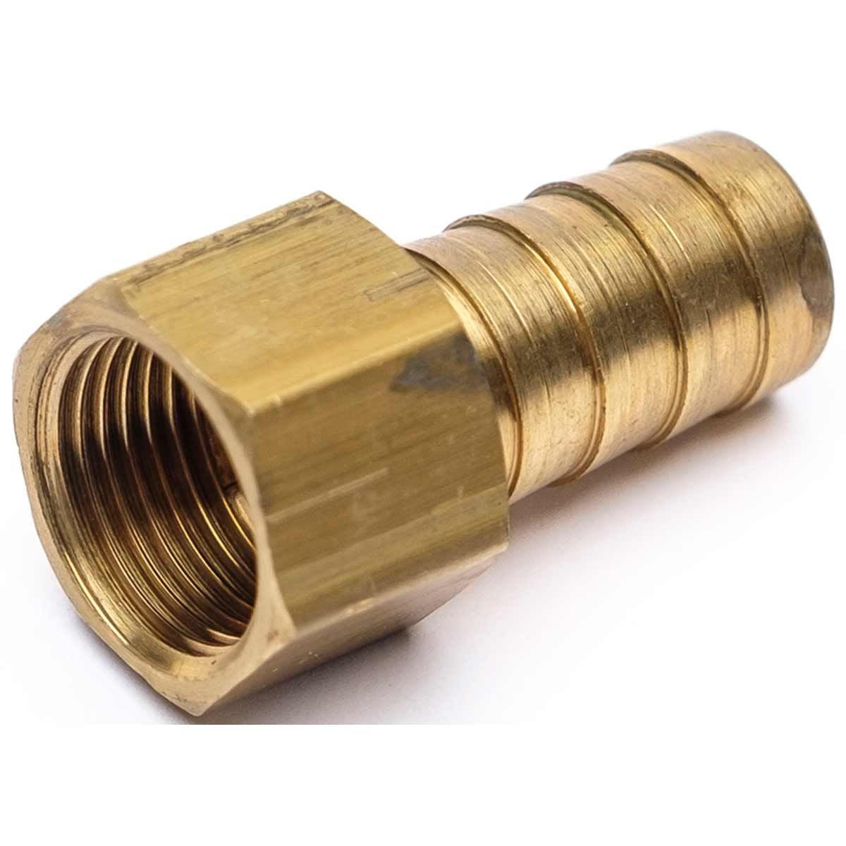 BRASS HOSE CONNECTOR 3/8inBSPF-1/2inHOSE 1-76103