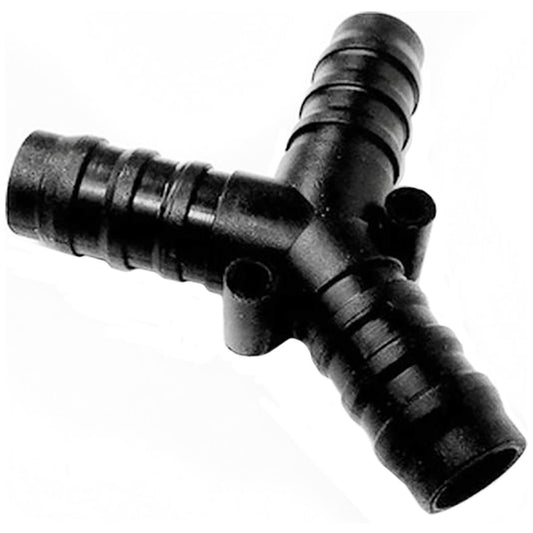 Plastic 'Y' Hose Connector 3/4in Hosetails Grey AH-156
