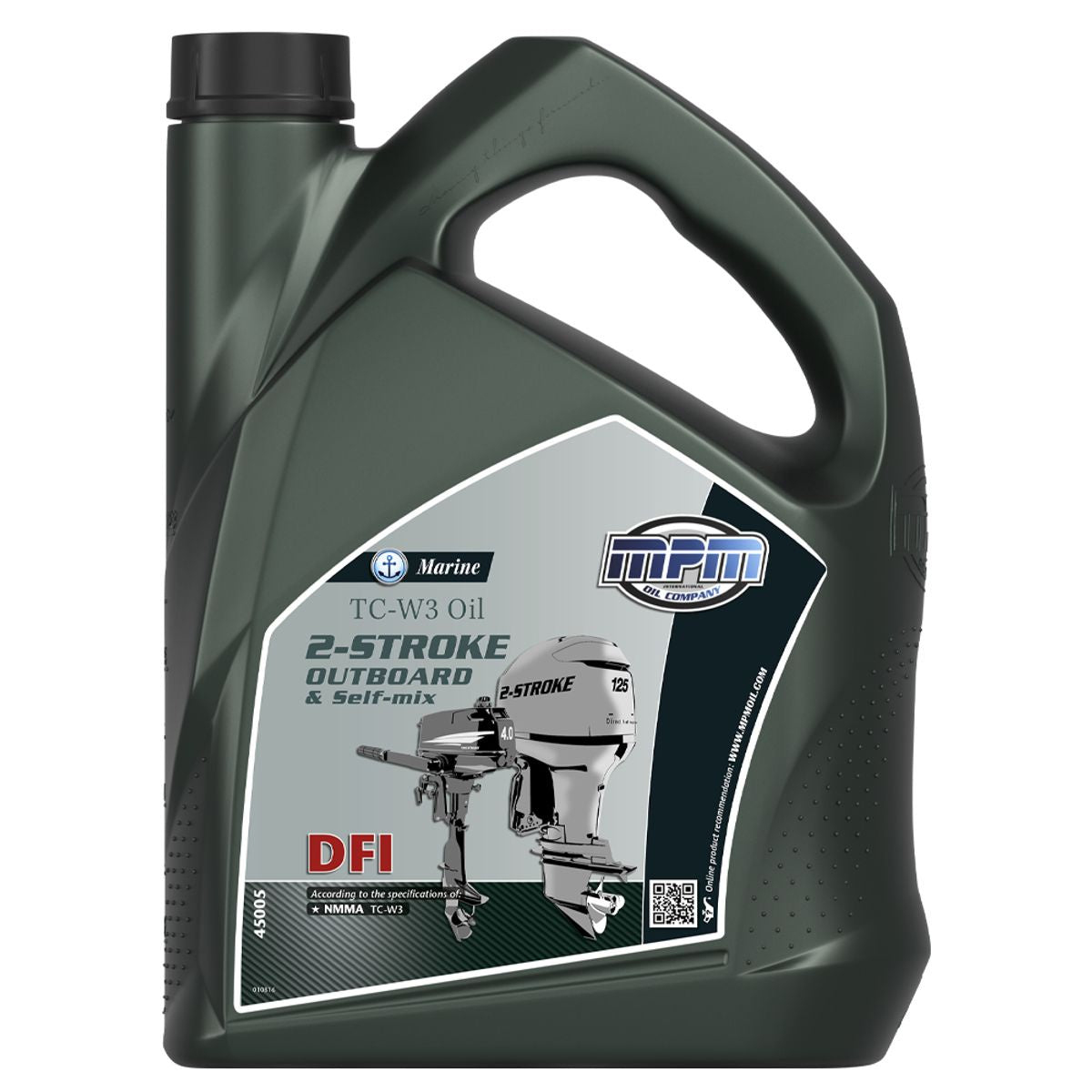 MPM Marine TC-W3 2-Stroke Outboard & Self-Mix Oil Di 5 Litre