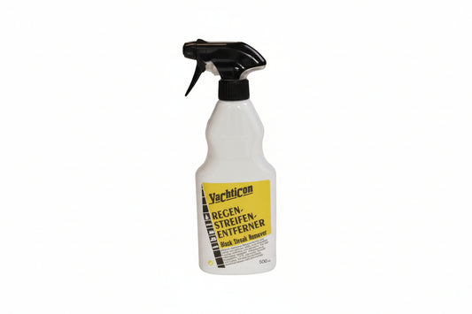 Yachticon black streak remover spray bottle on a white background