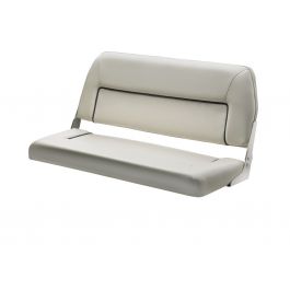 FIRST CLASS Deluxe folding bench seat, grey white with cobalt blue seams DCHFSW