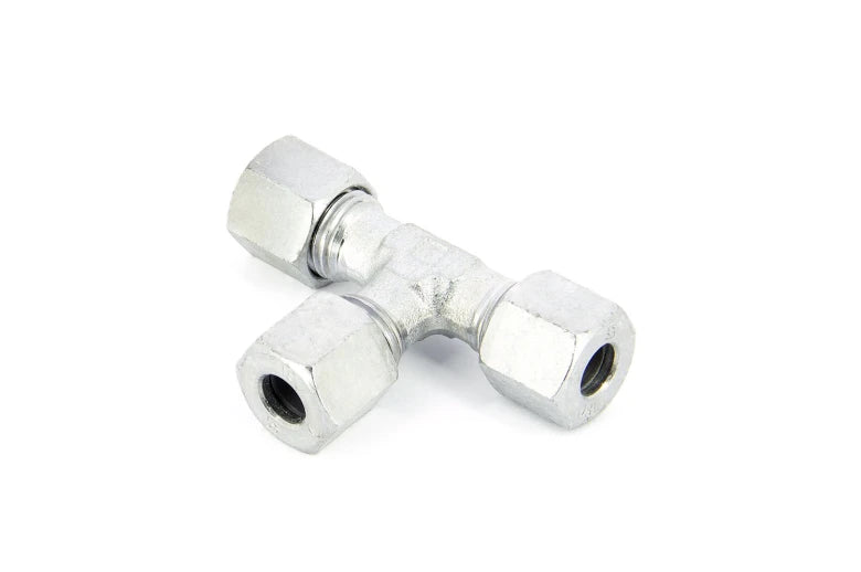 Union tee coupling 8mm steel, for tube HS211