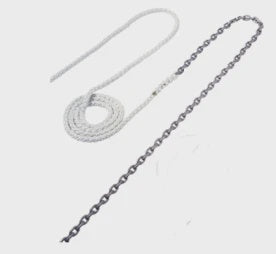 10 m 6mm HDG chain & 100 m 12mm 8 plait rope SP2628