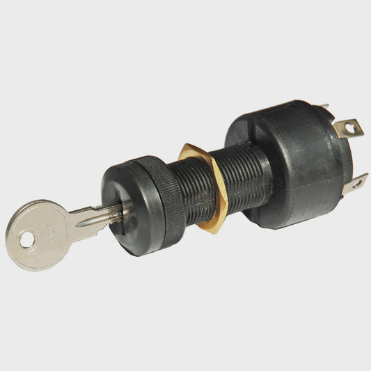 Osculati Watertight ignition key 3 positions black nylon 14.918.33