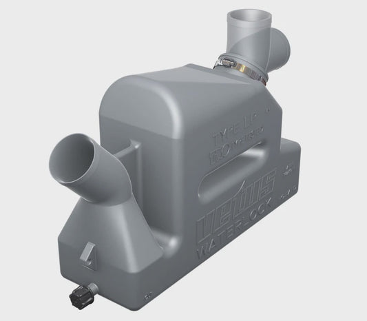 VETUS plastic waterlock type LP40 with rotating inlet for 40mm hose