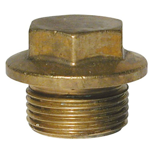 Brass Plug 1/8in BSP Parallel Thread  1-19730