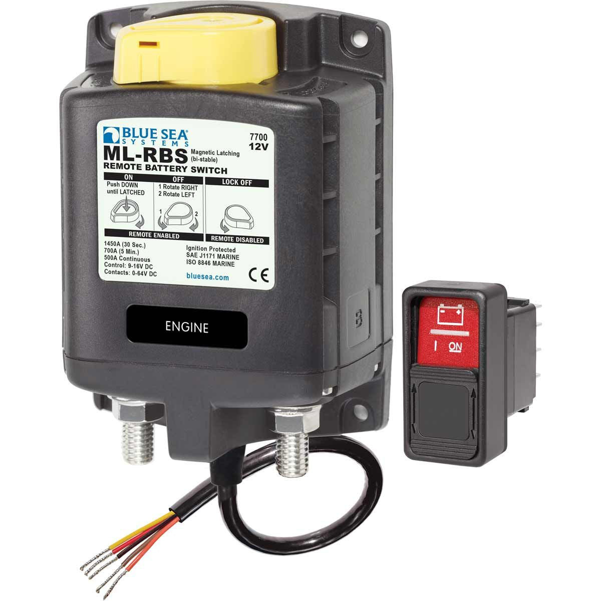 Blue Sea ML Solenoid Switch 12V with Override