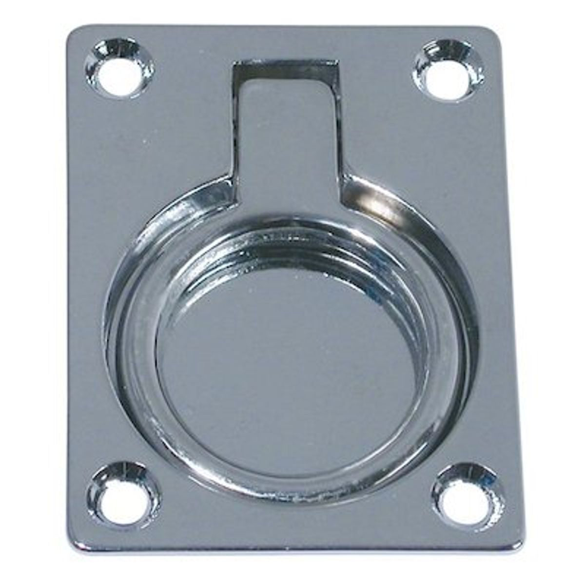 AG Chrome Flush Lifting Ring 63 x 48mm Packaged