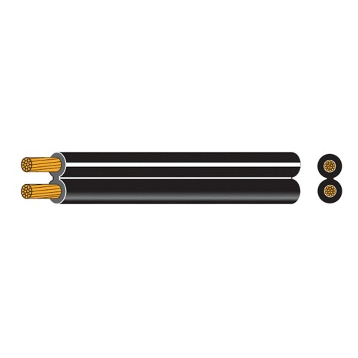 AMC 2 Core 0.38mm2 Speaker Cable 10m Black (10)