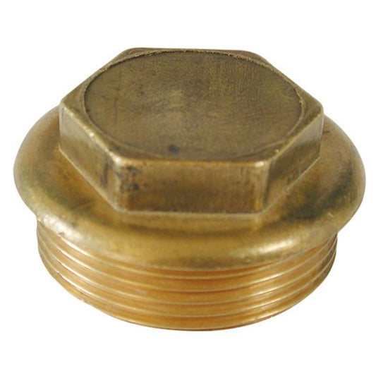 BRASS FLANGED PLUG 2in BSP PARALLEL  1-74386