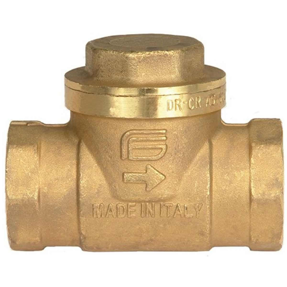 SWING CHECK VALVE DZR BRASS 1in BSP F/F 1-17353
