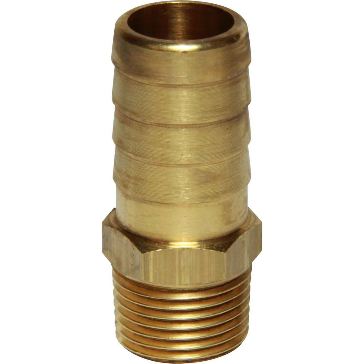 BRASS CONNECTOR 3/8inBSPT- 5/8in HOSE  1-76004