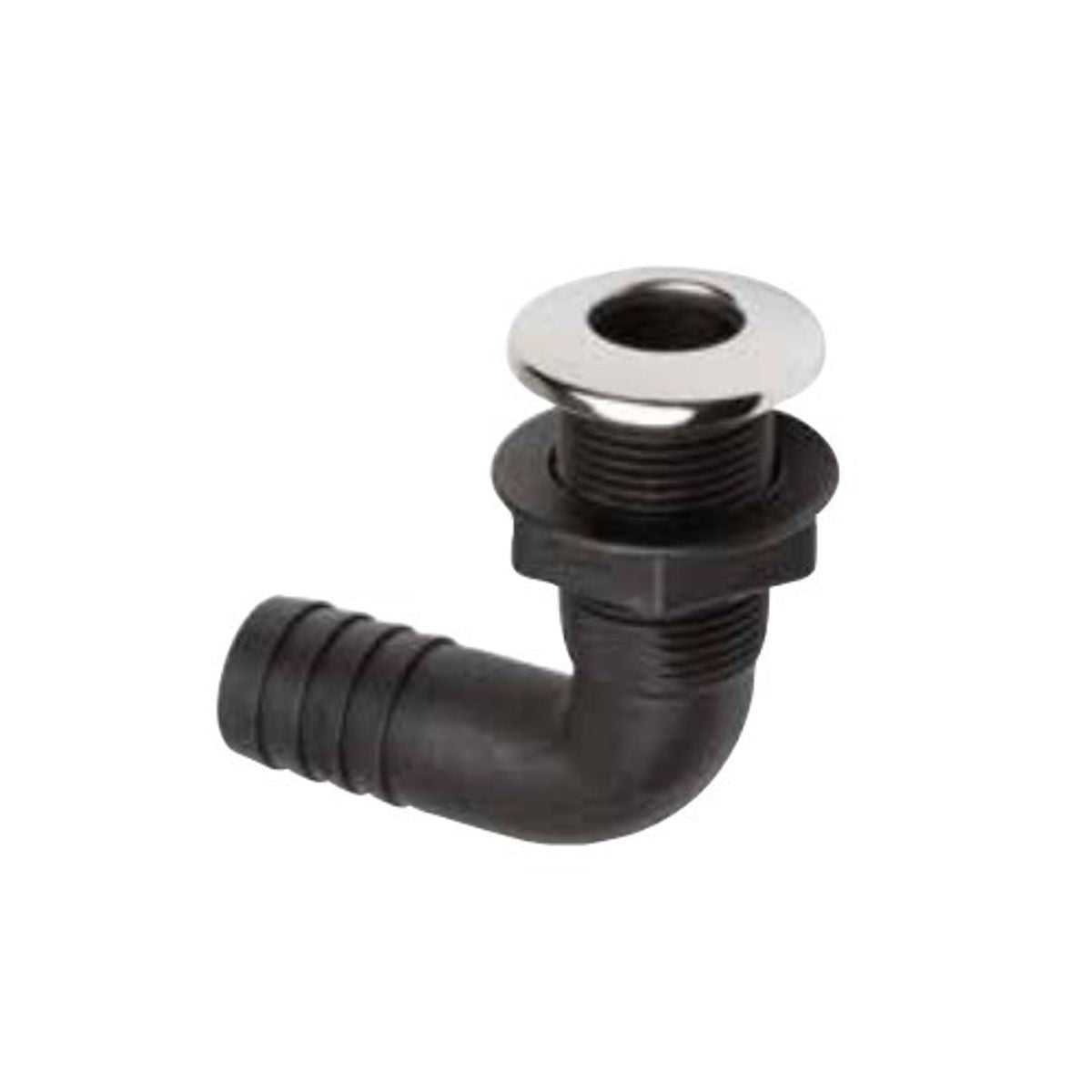 PLASTIC SKIN FITTING 90 DEG C/W SS COVER 1in HOSE 3-87131