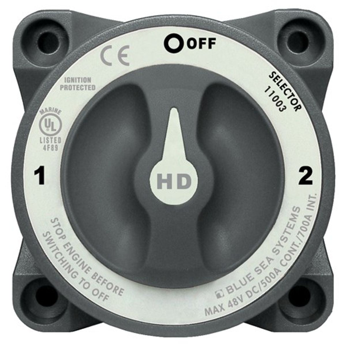 Blue Sea Heavy Duty Battery Switch 3-Way 500A AFD