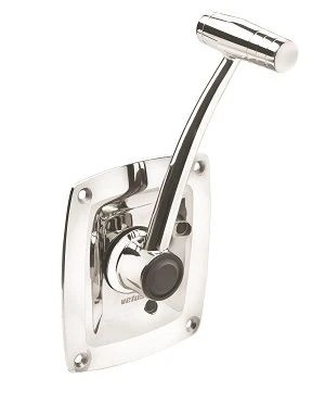 Single lever remote control, side mounting, with stainless steel(AISI 316) handle, housing and T-bar SISCOG