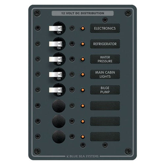 Blue Sea Panel DC 8 Vertical Circuit Breaker