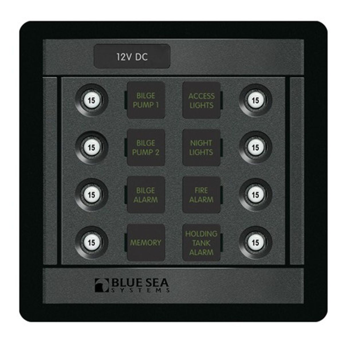 Blue Sea 360 DC C/B Panel 8 Position 12/24V