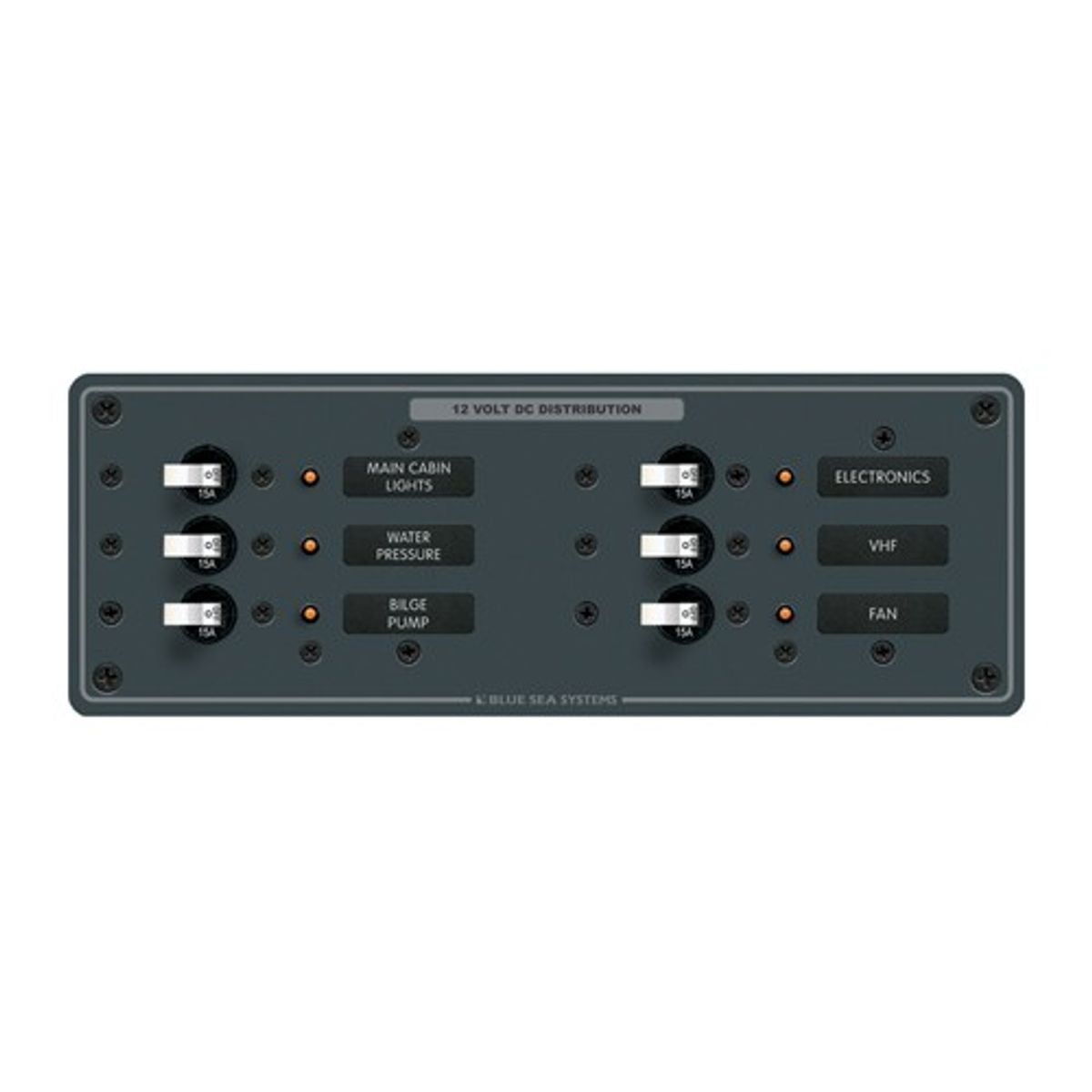 Blue Sea Panel DC 6 Position Horizontal