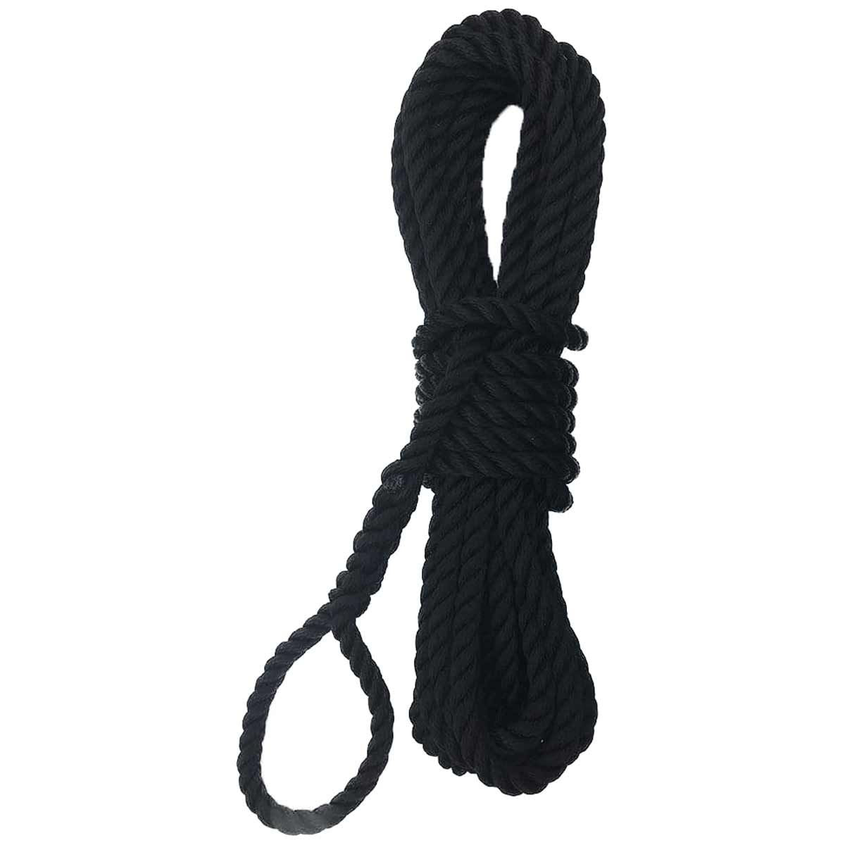 Mooring Line Black 14mm x 15m with Soft Eye